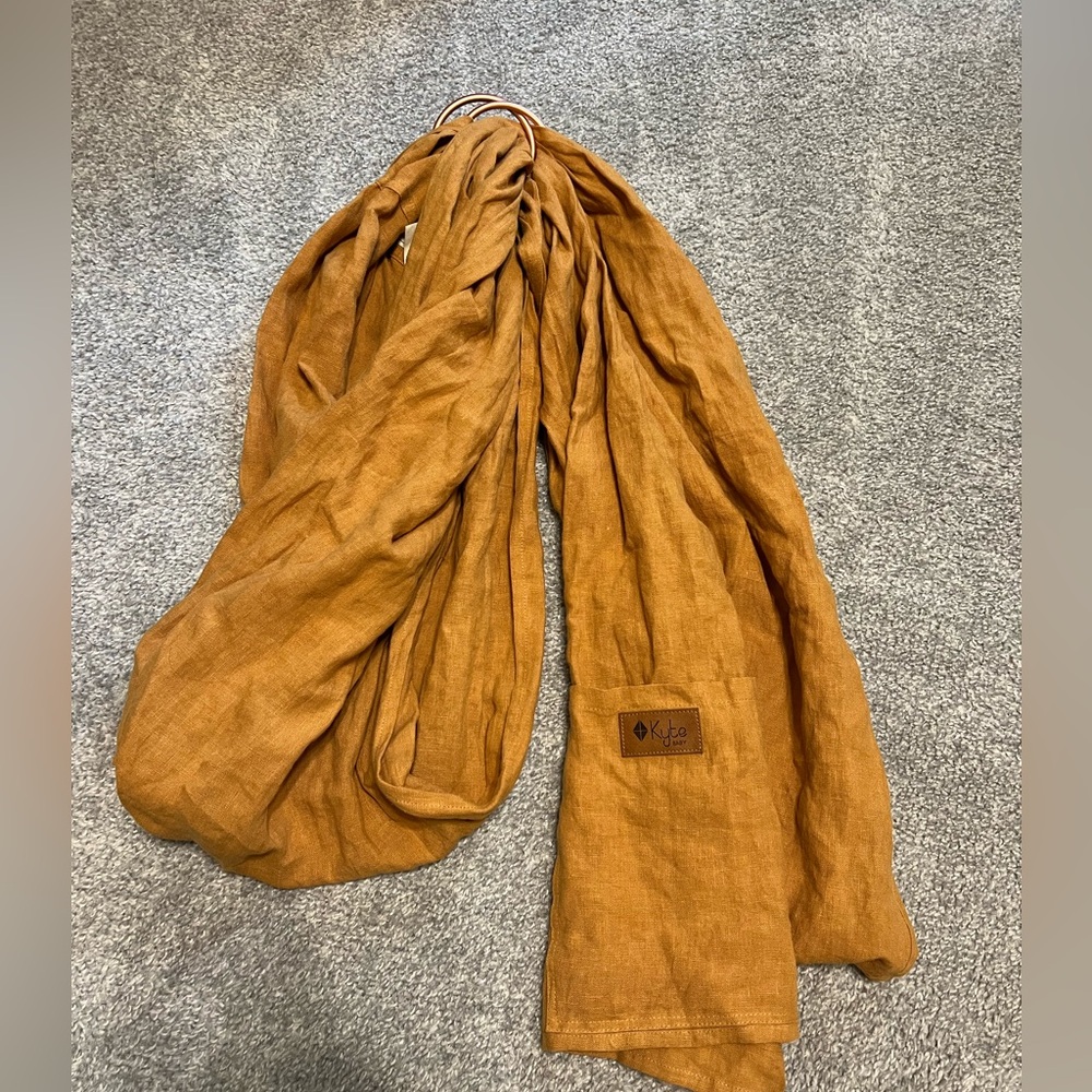 Kyte Linen Rust Orange ring sling